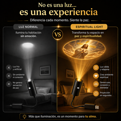 EspiritualLight. Mini proyector Religioso USB.