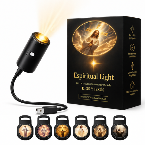 EspiritualLight. Mini proyector Religioso USB.